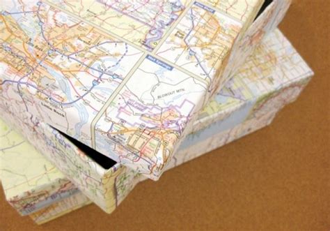 Super Cool Ways To Reuse Shoe Boxes Diy Map Shoe Box Diy