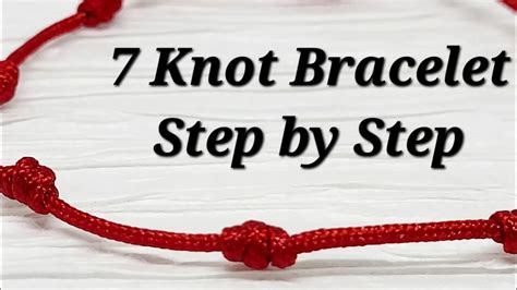 Easy How To Make A 7 Knot Bracelet Step By Step Basic Tutorial