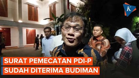 Pdi P Resmi Pecat Budiman Sudjatmiko Karena Dukung Prabowo Youtube