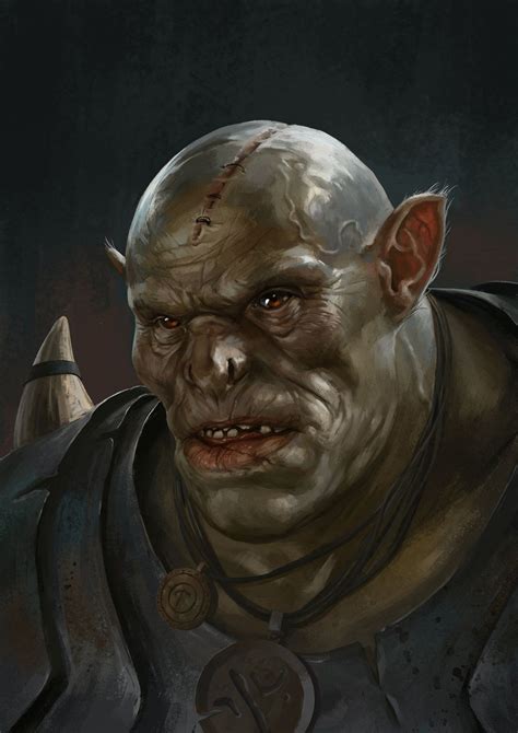 Orc Gintas Galvanauskas Fantasy Rpg Character Art Fantasy Races