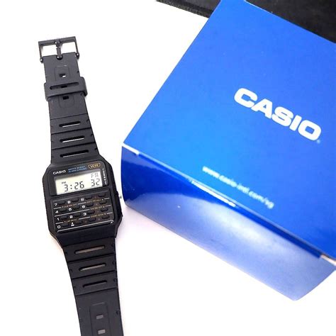 Casio Vintage Calculator Watch Ca 53w Databank Ca53 Ca53w Mens