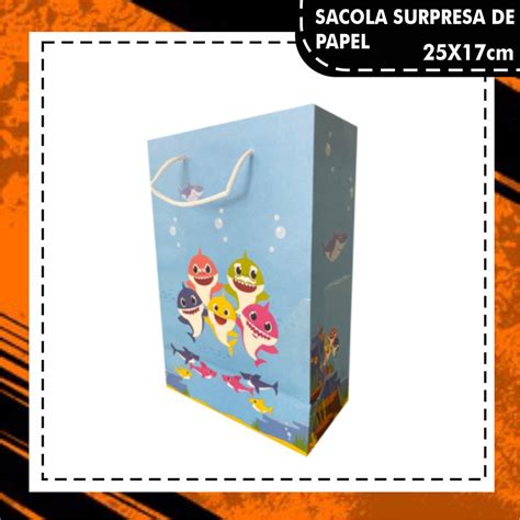 Sacolas De Papel Baby Shark X Shopee Brasil