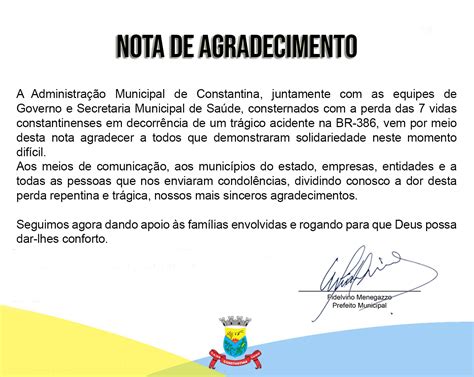 Nota De Agradecimento Instituto Nacional De Pesquisas