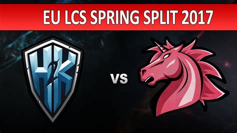 H2K VS UNICORNS OF LOVE GAME 2 EU LCS 2017 WEEK 2 YouTube