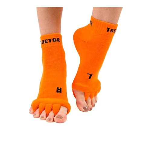 TOETOE SOCKS ToeToe HEALTH TOE SEPARATOR Socks Orange Private