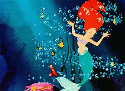 The reason there are so many bubbles underwater in The Little Mermaid