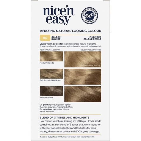 Clairol Nice N Easy G Golden Blonde Hair Colour Each Woolworths