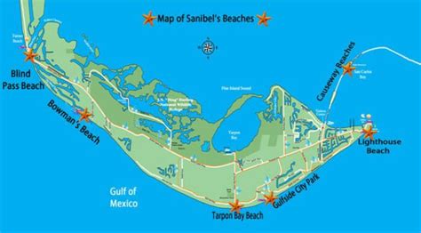 Sanibel Island Beaches Map | Beach Map