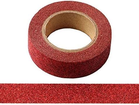 2 Rolls Glitter Washi Tape Decorative Craft Self Adhesive Stick On