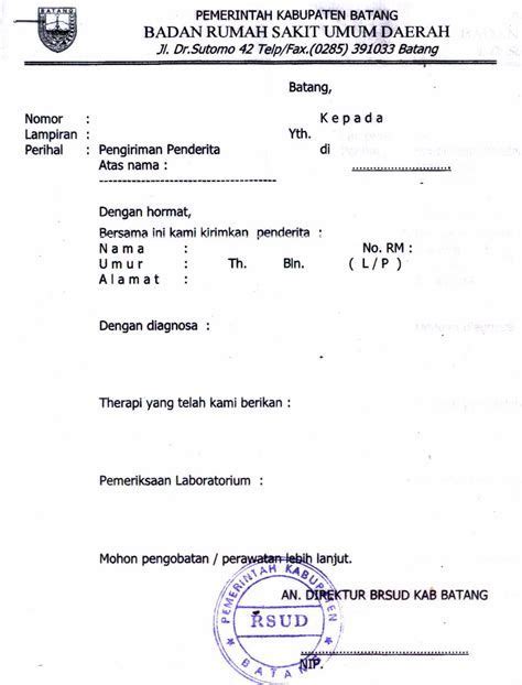 Detail Contoh Surat Keterangan Rawat Inap Rumah Sakit Koleksi Nomer