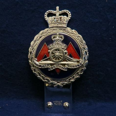 Rare S Jr Gaunt Royal Artillery Auto Badge Ubique Quo Fas Et