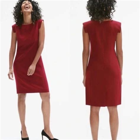 MM Lafleur Sarah Crepe Sheath Dress Gem