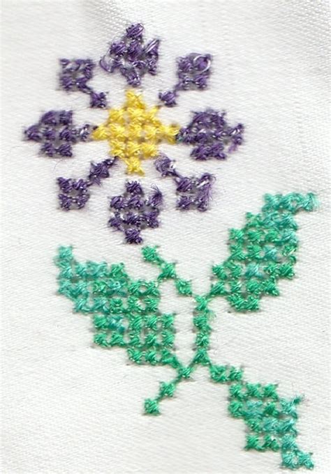 Machine Embroidery Crossstitch Flowers Collection, Flower Borders 1-5 - Etsy