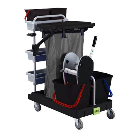 Chariot Ménage Presse Porte sac 120L Delcourt fr