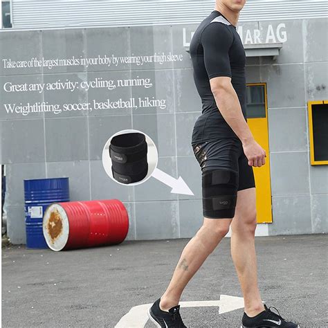 Thigh Compression Sleeve for Sports Injury Recovery - Adjustable