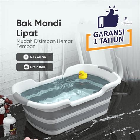 Jual Bak Mandi Bayi Lipat Foldable Baby Bathtub X Cm Jenis