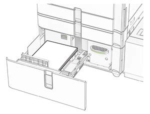 Loading The 2000 Sheet Tandem Tray Lexmark XC9635