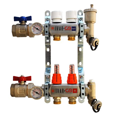 Ivar Stainless Steel Hydronic Manifold For Radiant Floor Heating