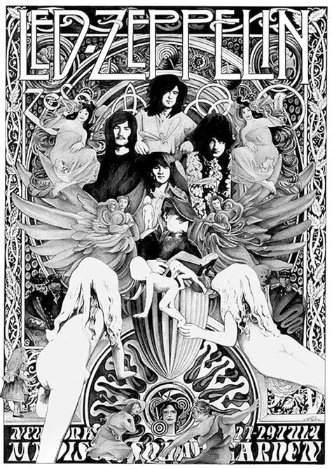 Led Zeppelin Concert Poster Re Print 5515 - Etsy