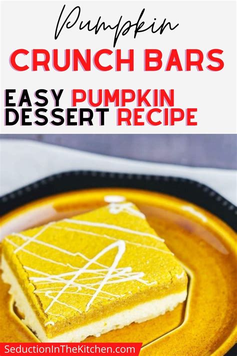 Pumpkin Crunch Bars {Easy Pumpkin Dessert Recipe}