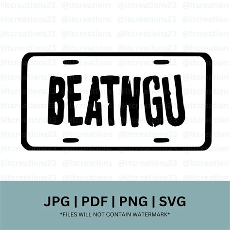 Horror Svg File Beatngu License Plate Jeepers Creepers Horror Decal Etsy