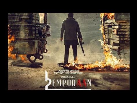 Empuraan Movie First Look Poster Mohanlal Prithviraj Aashirwad