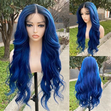 IPARTY Perruque Lace Front Wig synthétique ondulée longue pour femme