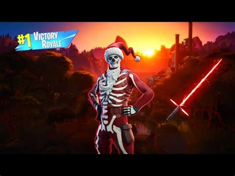 Fortnite *NEW* Yule Trooper Lightsaber Victory Royale!!! - YouTube