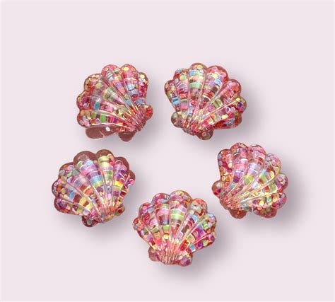 Seashell Cabochons Rainbow Shell Resin Embellishments Flat Back