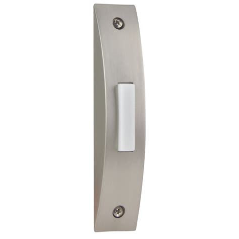 Surface Mount Column Led Doorbell Button In Brushed Nickel By Craftmade Lighting Bscs Bn