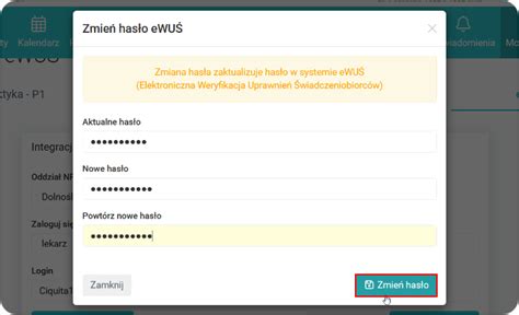 Zmiana hasła w eWUŚ przez Medfile program do gabinetu