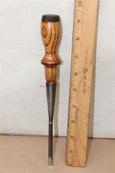 OLD WOOD TOOLS VINTAGE JAMES SWAN 1 4 MORTISING WOOD CARVING SOCKET