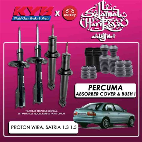 COMBO RAYA Proton Wira Satria 1 3 1 5 KYB Excel G Absorber Set