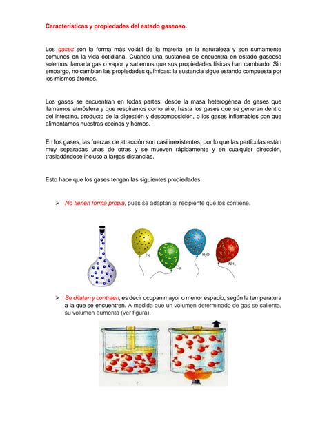 SOLUTION Tema Clase 2 Caracter Sticas Y Propiedades Del Estado Gaseoso