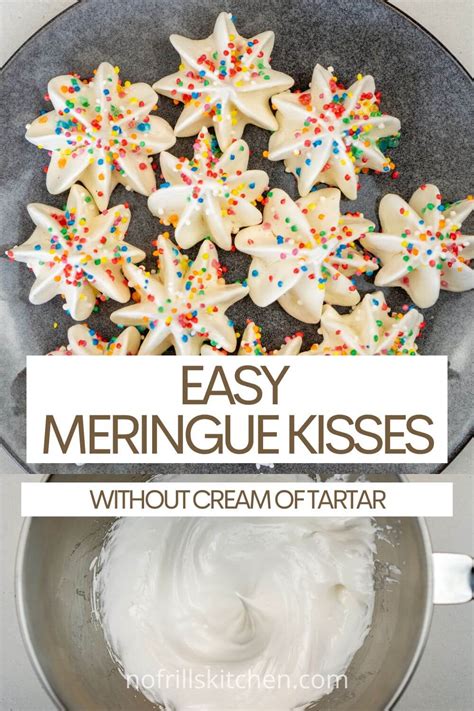 Simple Meringue Cookies Without Cream Of Tartar No Frills Kitchen