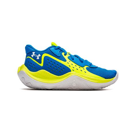 Zapatillas Under Armour Jet 23 Niño Photon Blue High Vis Yellow