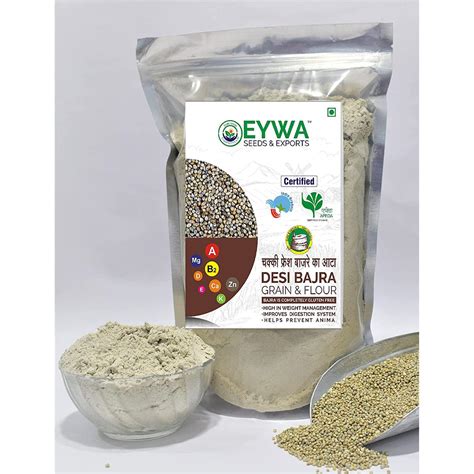 Bajra Atta Ewya Desi Bajra Atta Kg Pearl Millet Flour Produce