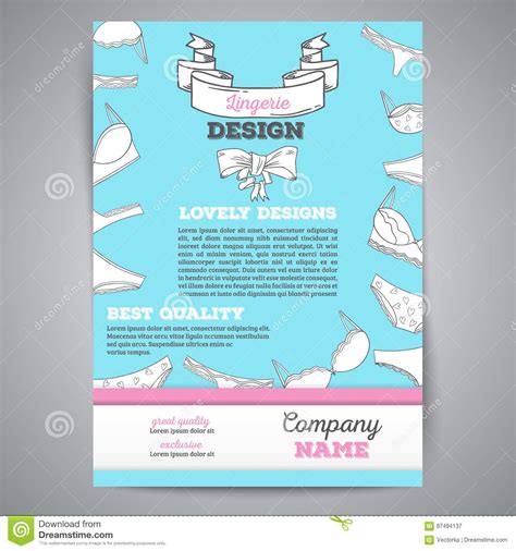 Lingerie Background Vector Illustration Stock Vector Illustration Of Hand Coupon 87494137