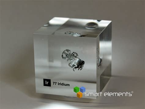 Acrylic Element Block Iridium Ir 50mm 105g