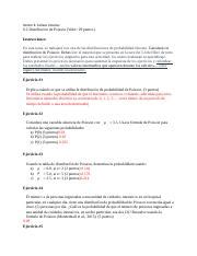 Stat H Docx Hector E Collazo Jimenez Distribuci N De Poisson