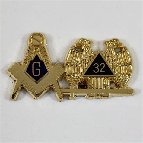 Lapel Pin Scottish Rite Degree With Square Compass