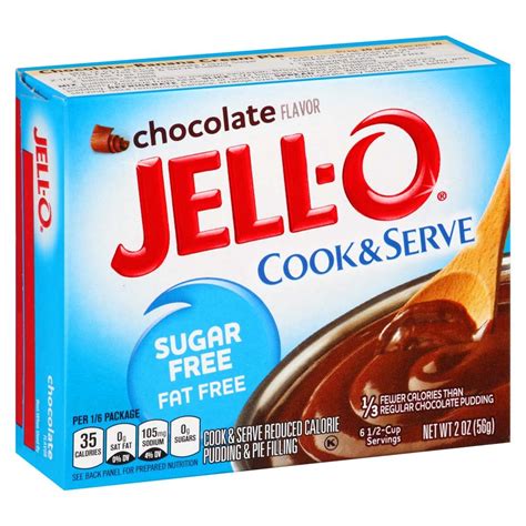 Jell O Cook And Serve Sugar Free Vanilla 0 8oz Box Pack Of 4 Cooking And