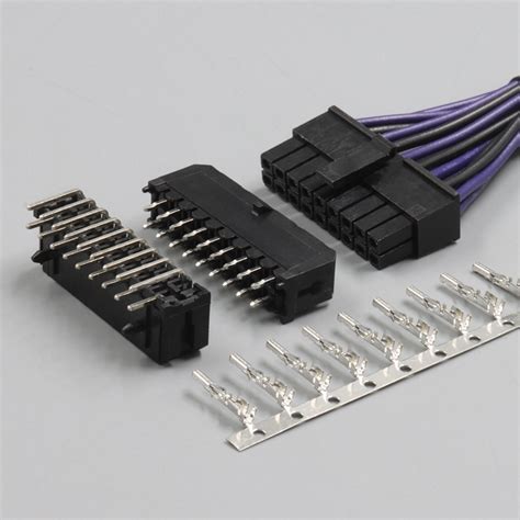 Scondar Custom Molex Micro Fit 30mm Pitch Crimp Connectors 1 12 24 Pin Wire To Board Harness