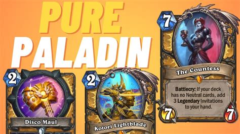 Pure Paladin Is Still Broken After The Patch Hearthstone Festival