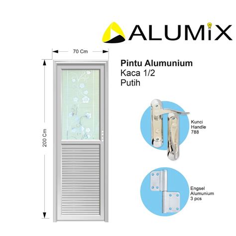 Jual PINTU KAMAR ALUMUNIUM ALUMIX 70x200 Cm Kamar Tidur Kamar Mandi