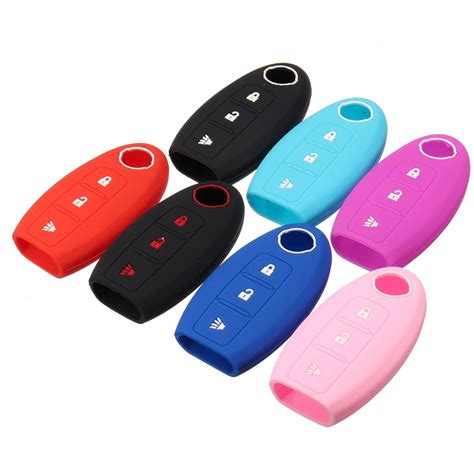 Car 3 Buttons Silicone Key Fob Remote Cover Case For Nissan Maxima