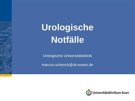 Pdf Notf Lle In Der Urologie Startseite Uniklinik Essenuk Essen De