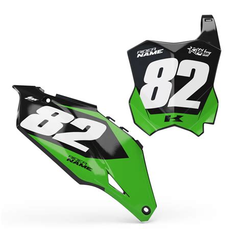 Racer Number Board Set Kawasaki Rival Ink Design Co