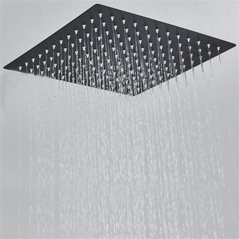 Senlesen Rain Fixed Shower Head 1 8 Gpm Gpm With Self Cleaning Wayfair