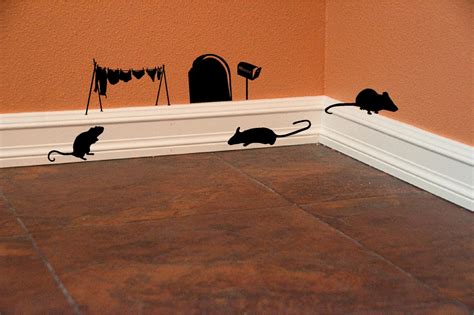 Fun Mouse Hole Wall Decal Clothesline Mailbox Mice Etsy